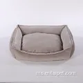 Katil anjing Bolster Soft Cover Soft Cover Black